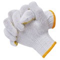 Yellow Cotton /Polyester Knit Knitted Garden Work Gloves with PVC Dots, Gripper DOT Gloves